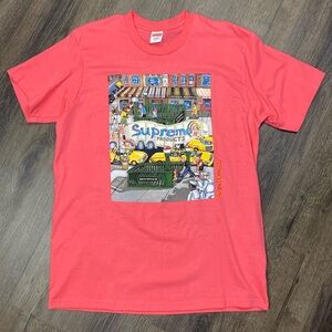 Supreme Manhattan Tee Bright Coral SS22